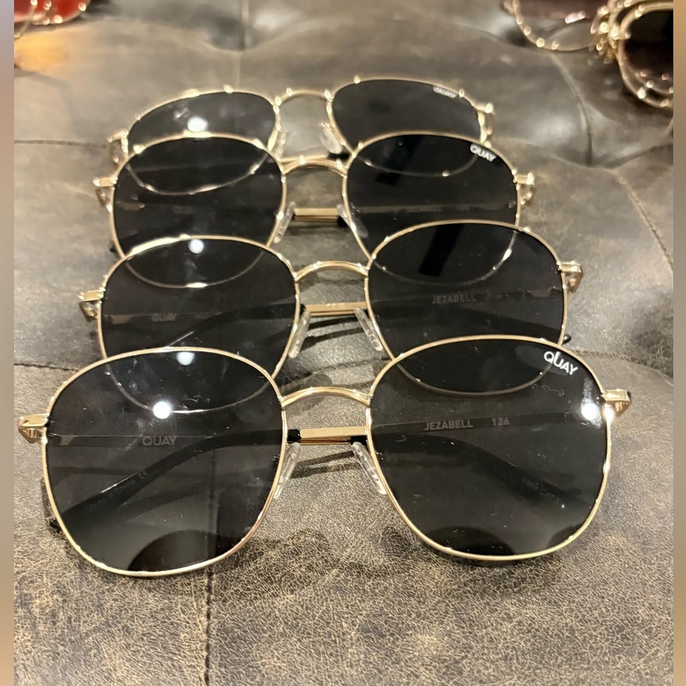Quay Australia Gold Frame Sunglasses